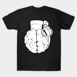 Brain hand grenade for war T-Shirt